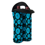 Vishuddha Chakra Pattern Print Double Neoprene Wine Tote