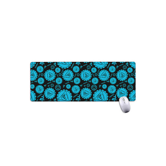 Vishuddha Chakra Pattern Print Extended Mouse Pad