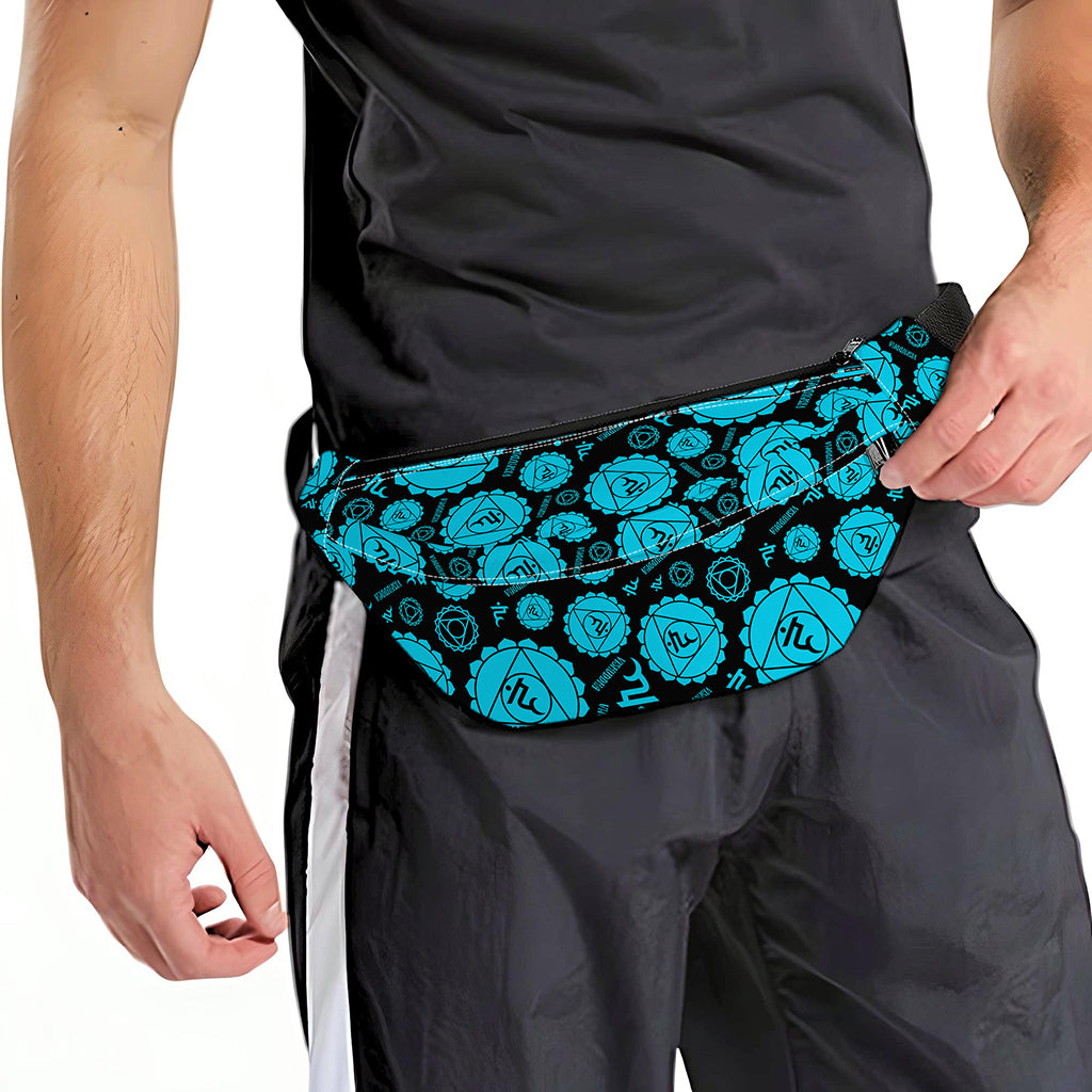 Vishuddha Chakra Pattern Print Fanny Pack
