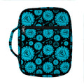Vishuddha Chakra Pattern Print Front Pocket Bible Bag