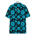 Vishuddha Chakra Pattern Print Hawaiian Shirt