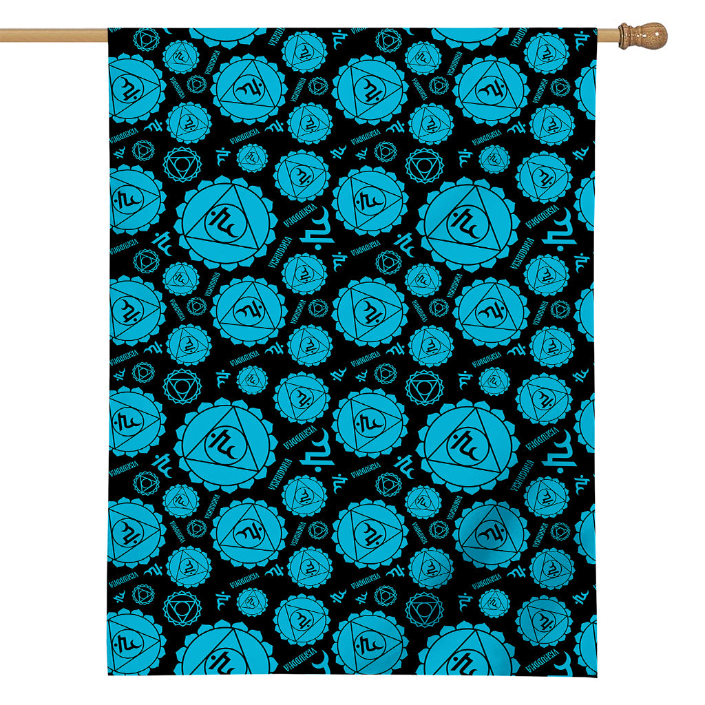 Vishuddha Chakra Pattern Print House Flag