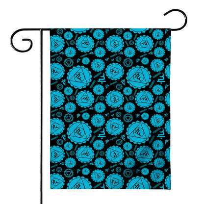 Vishuddha Chakra Pattern Print House Flag