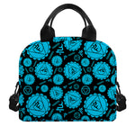 Vishuddha Chakra Pattern Print Insulated Lunch Bag