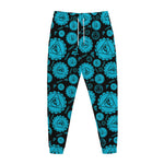 Vishuddha Chakra Pattern Print Jogger Pants