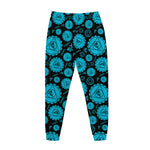 Vishuddha Chakra Pattern Print Jogger Pants