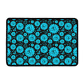 Vishuddha Chakra Pattern Print Kitchen Mat