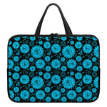 Vishuddha Chakra Pattern Print Laptop Sleeve With Handle