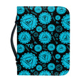Vishuddha Chakra Pattern Print Leather Bible Cover
