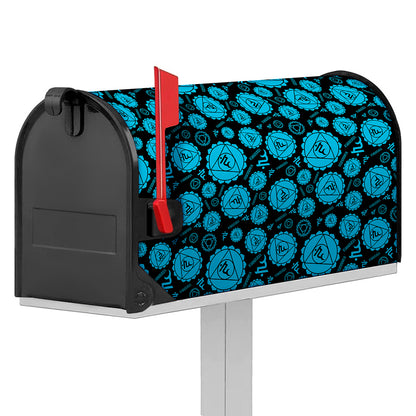 Vishuddha Chakra Pattern Print Mailbox Cover