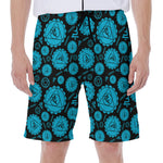 Vishuddha Chakra Pattern Print Men's Beach Shorts