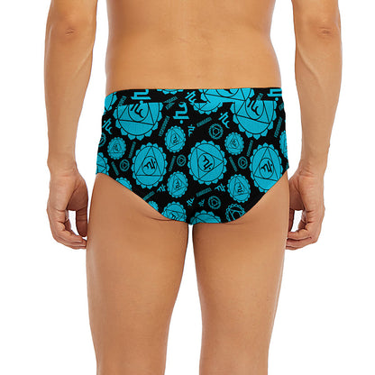 Vishuddha Chakra Pattern Print Men's Briefs