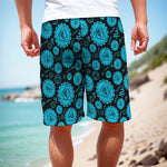 Vishuddha Chakra Pattern Print Men's Cargo Shorts