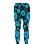 Vishuddha Chakra Pattern Print Men's leggings