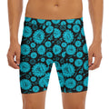 Vishuddha Chakra Pattern Print Men's Long Boxer Briefs