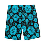 Vishuddha Chakra Pattern Print Men's Sports Shorts