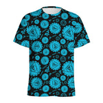 Vishuddha Chakra Pattern Print Men's Sports T-Shirt