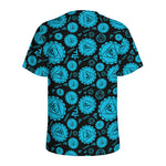 Vishuddha Chakra Pattern Print Men's Sports T-Shirt