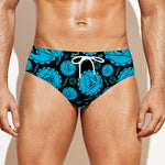 Vishuddha Chakra Pattern Print Men's Swim Briefs