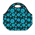 Vishuddha Chakra Pattern Print Neoprene Lunch Bag