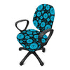 Vishuddha Chakra Pattern Print Office Chair Cover