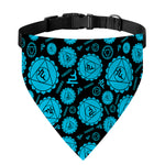 Vishuddha Chakra Pattern Print Over The Collar Dog Bandana