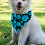 Vishuddha Chakra Pattern Print Over The Collar Dog Bandana
