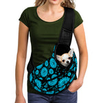Vishuddha Chakra Pattern Print Pet Sling Carrier
