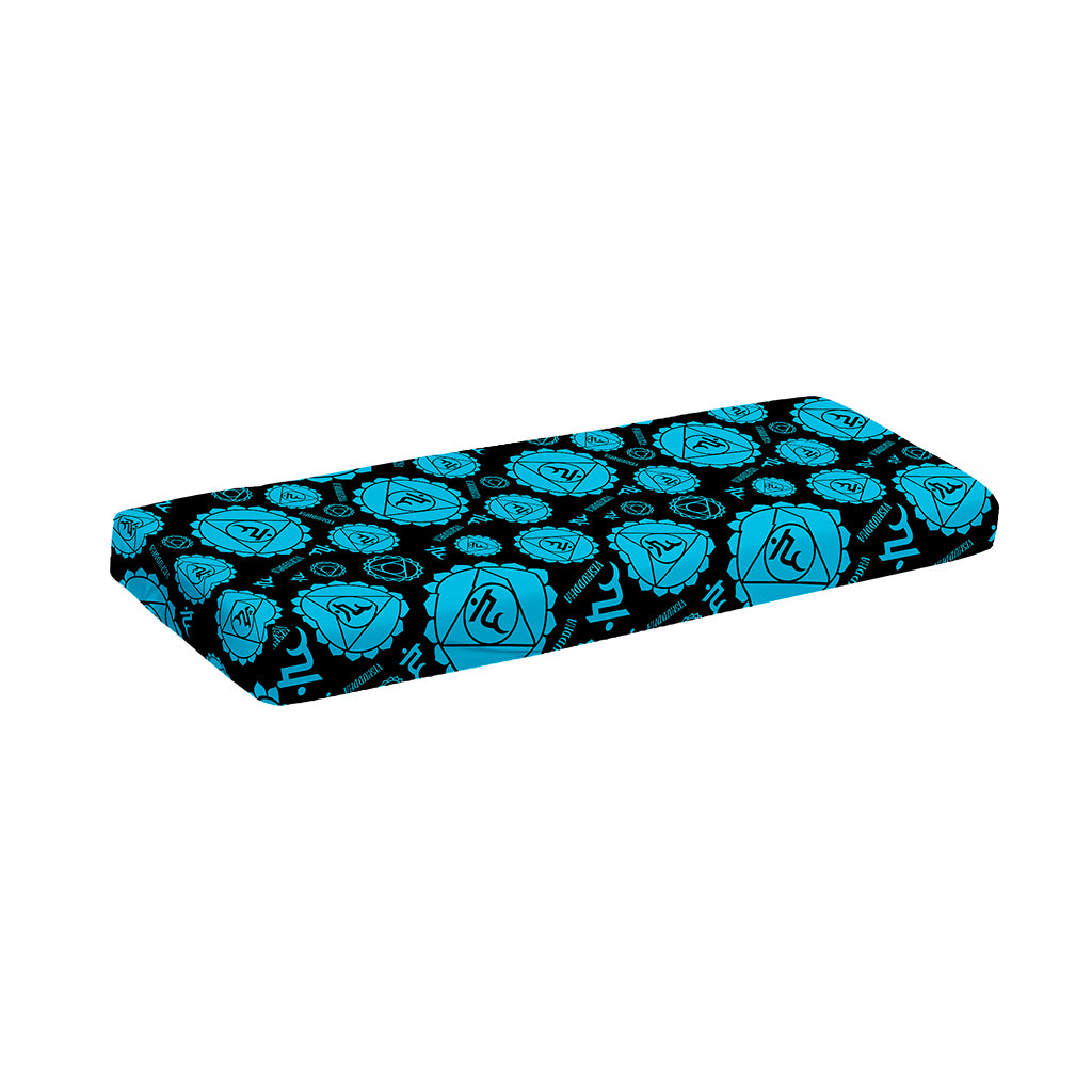 Vishuddha Chakra Pattern Print Piano Keyboard Cover