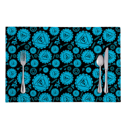 Vishuddha Chakra Pattern Print Placemat