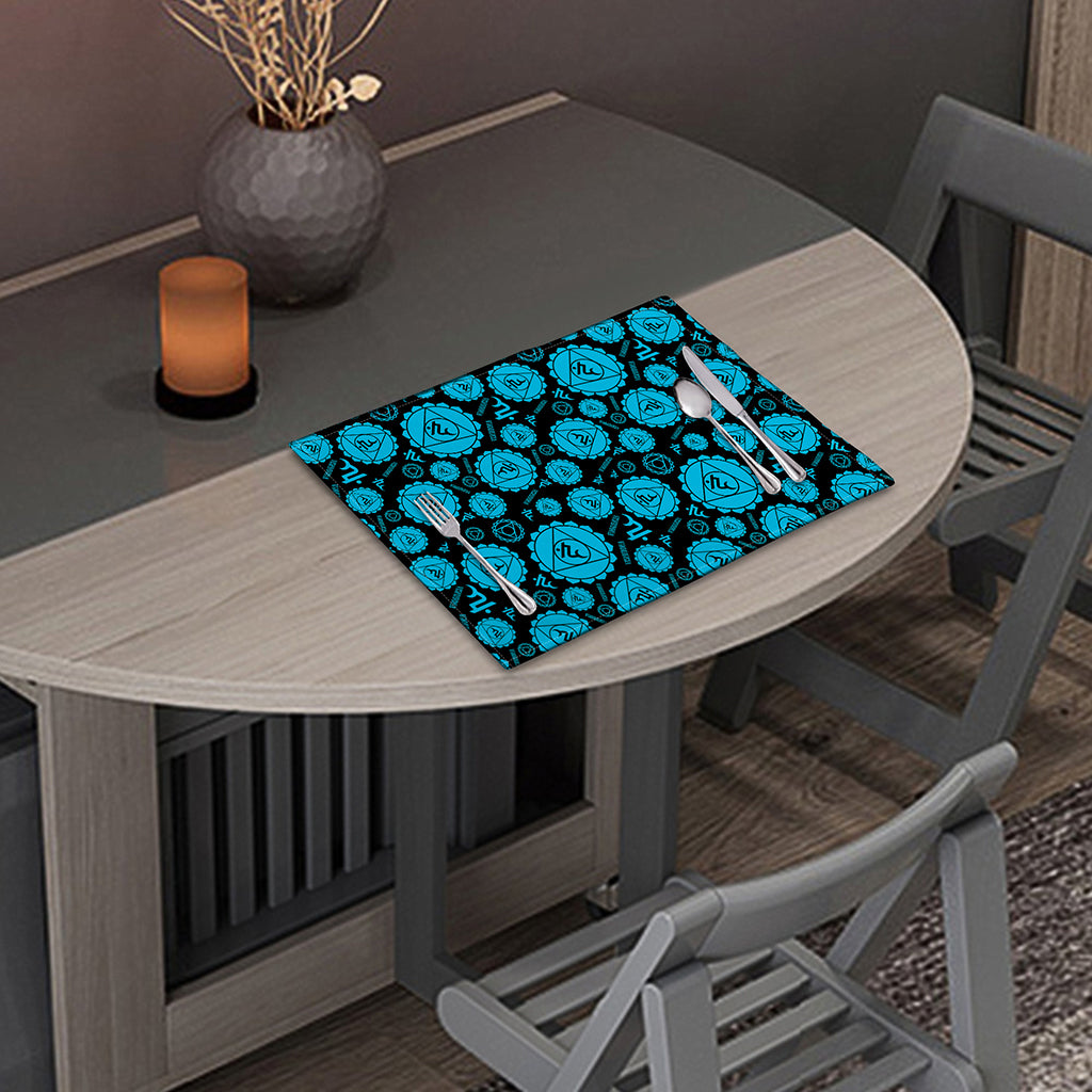 Vishuddha Chakra Pattern Print Placemat