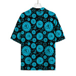 Vishuddha Chakra Pattern Print Rayon Hawaiian Shirt