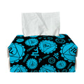 Vishuddha Chakra Pattern Print Rectangle Tissue Box Cover