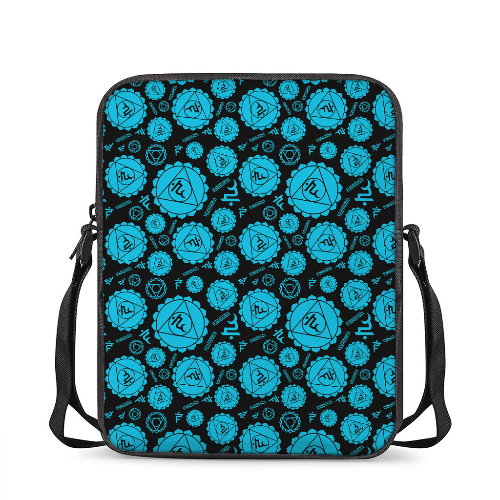 Vishuddha Chakra Pattern Print Rectangular Crossbody Bag