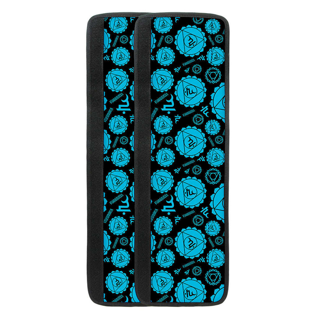 Vishuddha Chakra Pattern Print Refrigerator Handle Covers