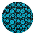 Vishuddha Chakra Pattern Print Round Blanket