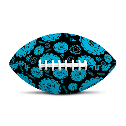 Vishuddha Chakra Pattern Print Rugby Ball