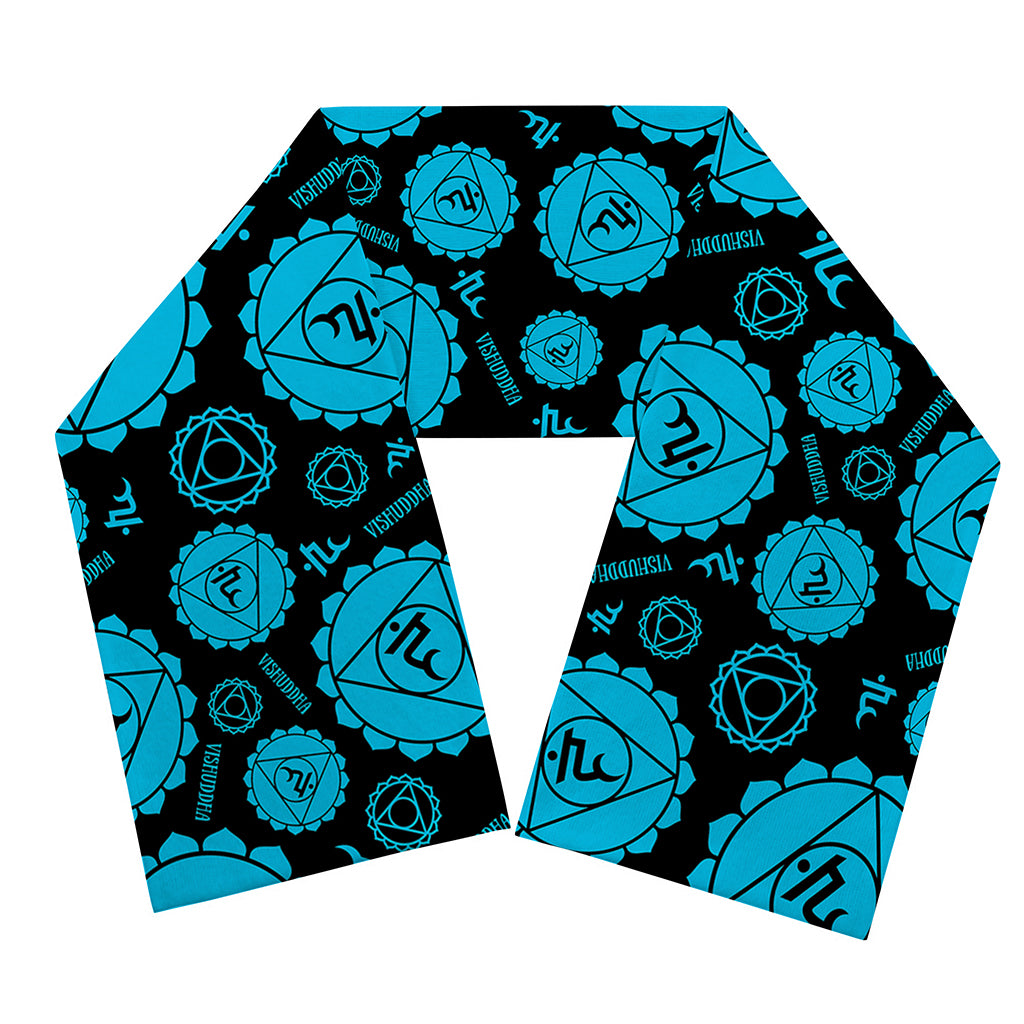 Vishuddha Chakra Pattern Print Scarf