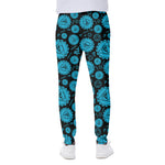 Vishuddha Chakra Pattern Print Scuba Joggers