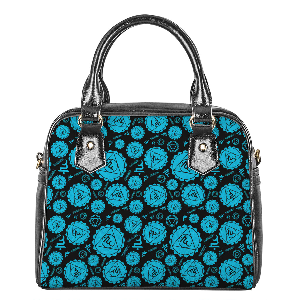 Vishuddha Chakra Pattern Print Shoulder Handbag