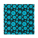 Vishuddha Chakra Pattern Print Silk Bandana
