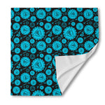 Vishuddha Chakra Pattern Print Silk Bandana