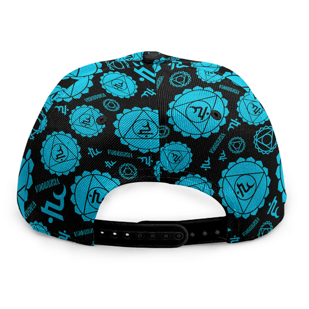 Vishuddha Chakra Pattern Print Snapback Cap