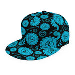 Vishuddha Chakra Pattern Print Snapback Cap