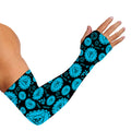 Vishuddha Chakra Pattern Print Sun Protection Arm Sleeves