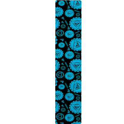 Vishuddha Chakra Pattern Print Table Runner