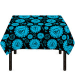 Vishuddha Chakra Pattern Print Tablecloth