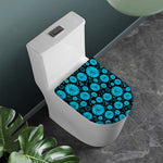 Vishuddha Chakra Pattern Print Toilet Lid Cover