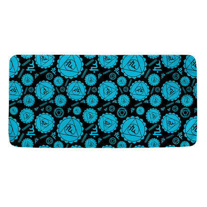Vishuddha Chakra Pattern Print Towel