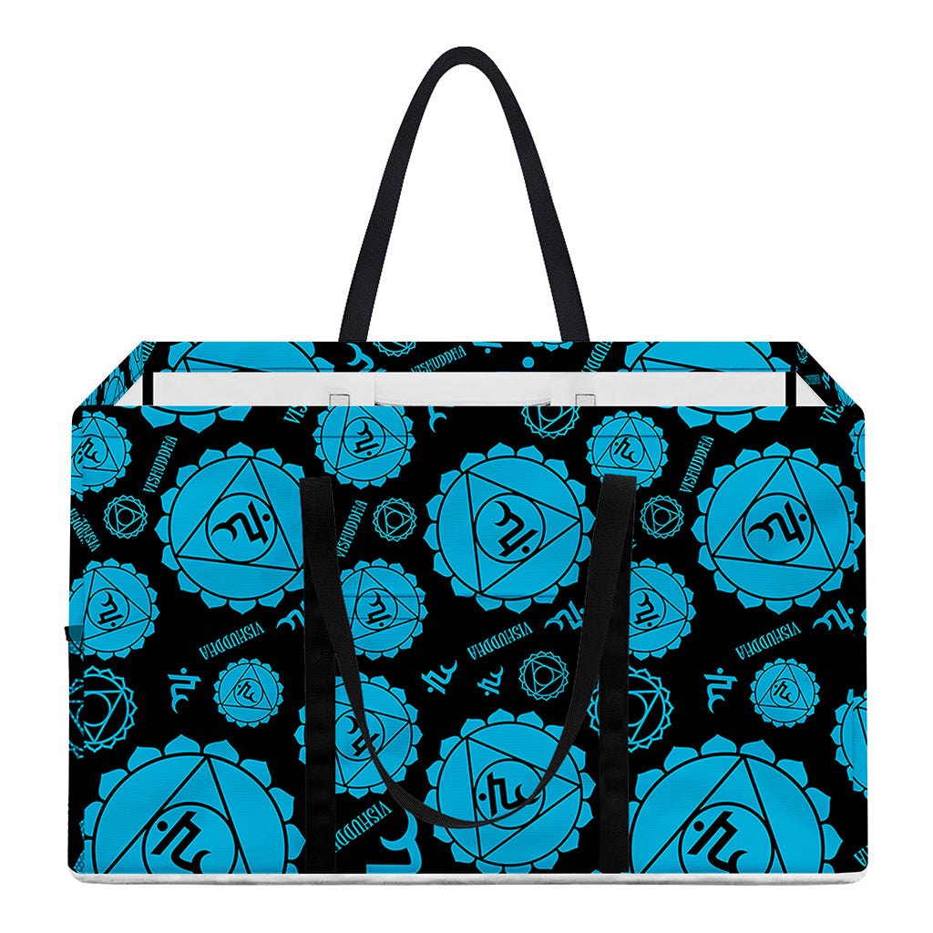 Vishuddha Chakra Pattern Print Utility Tote Bag